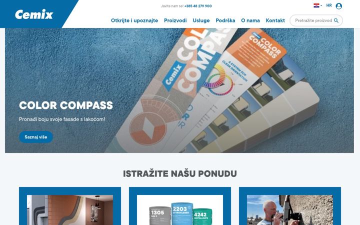 Screenshot of cemix.hr
