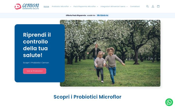 Screenshot of cemonshop.com
