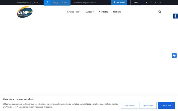 Captură de ecran a cemp-ma.com.br