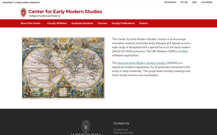 Screenshot von cems.wisc.edu