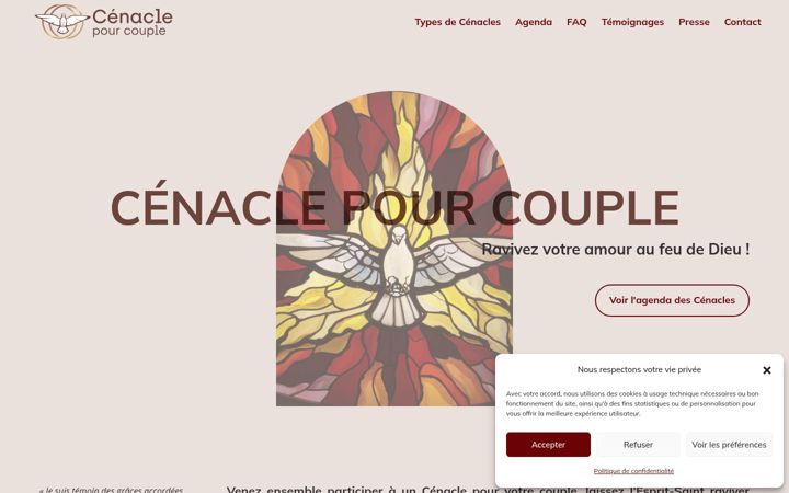 Skjermbilde av cenaclepourcouple.fr
