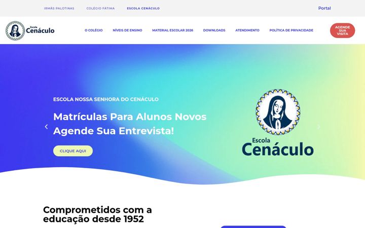 Skärmbild av cenaculo.com.br