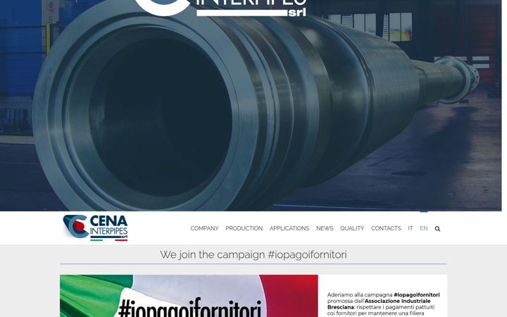 Screenshot of cenainterpipes.it