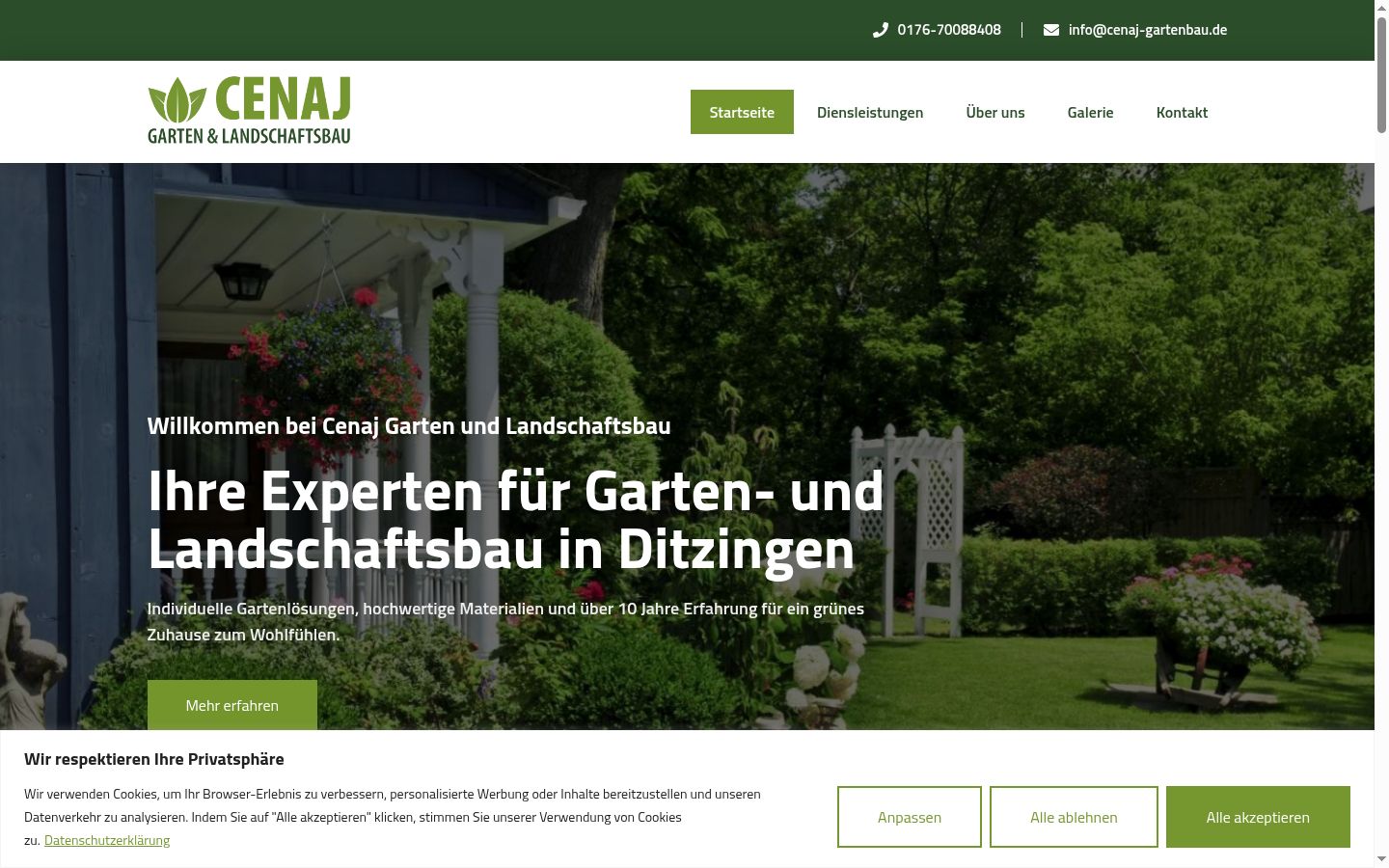 Screenshot tal-banner tal-kunsens muri qabel kwalunkwe interazzjoni