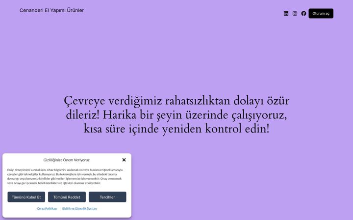 Kuvakaappaus sivustosta cenanderi.com.tr