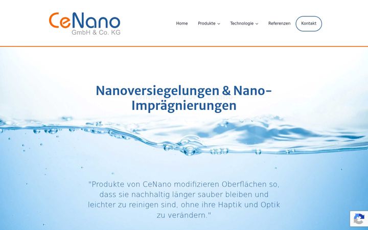 Screenshot of cenano.de