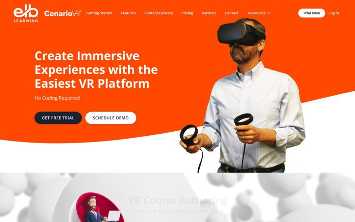 Screenshot of cenariovr.com