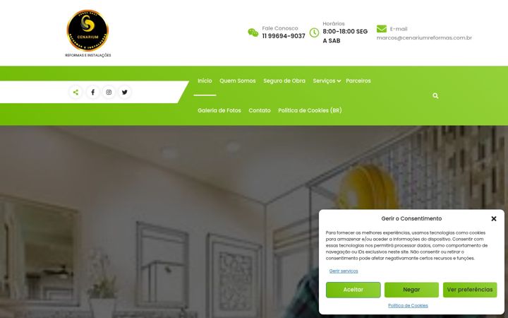 Skärmbild av cenariumreformas.com.br