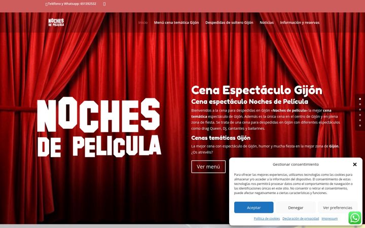 Screenshot of cenasespectaculogijon.com