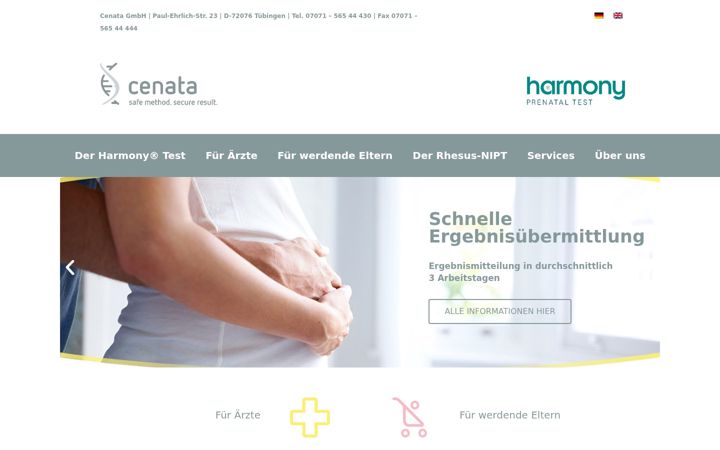 Screenshot of cenata.de