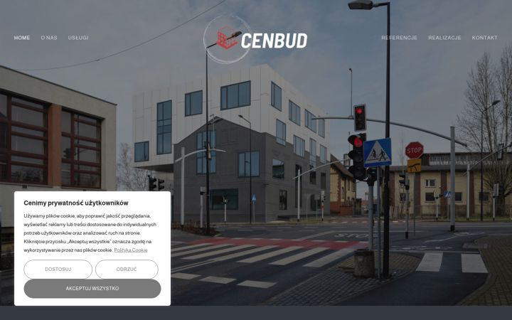 Ekrano kopija cenbud.com.pl
