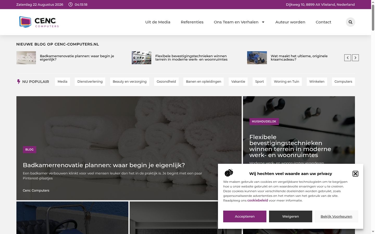Sutikimo reklamjuostės, rodytos prieš bet kokią sąveiką, ekrano kopija