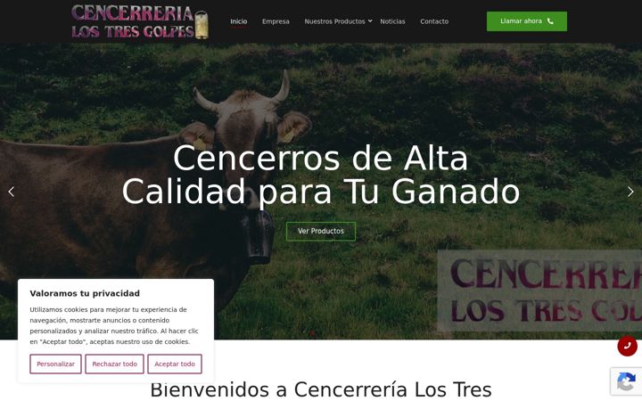 Screenshot of cencerrerialostresgolpes.com