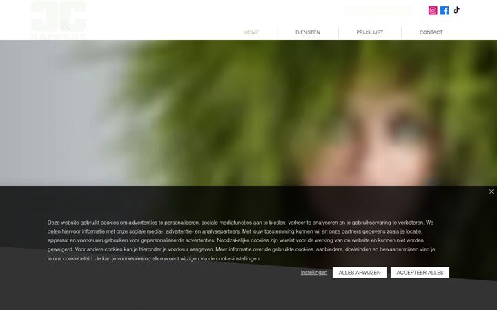 Captură de ecran a cenchairenbeauty.nl