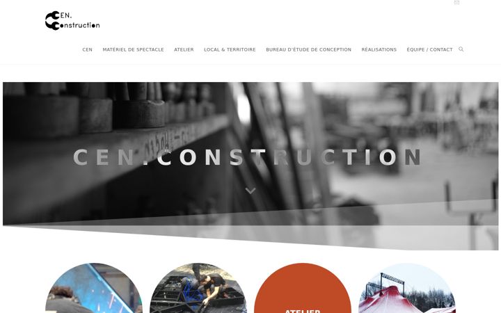 Skjermbilde av cenconstruction.fr