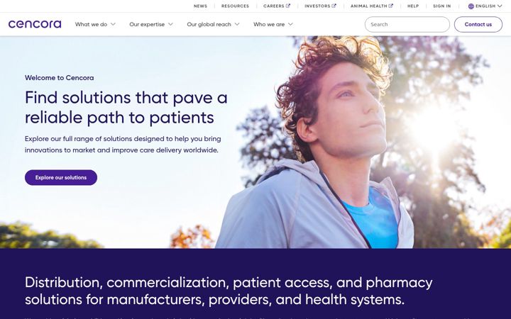 Screenshot of cencora.com