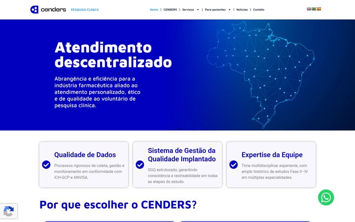 Skärmbild av cenders.com.br