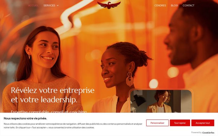 Screenshot of cendres.fr
