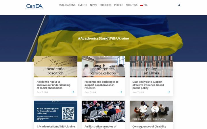 Screenshot of cenea.org.pl