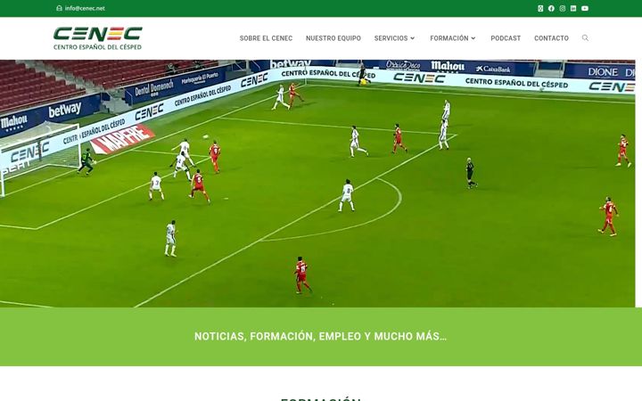 Captură de ecran a cenec.net
