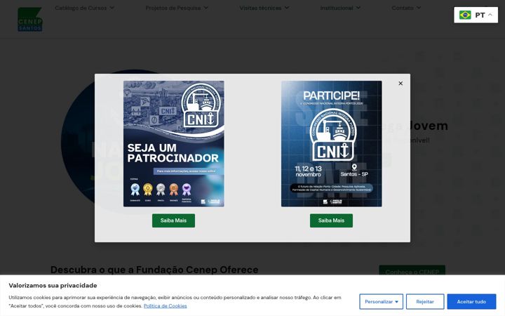 Skärmbild av cenepsantos.com.br