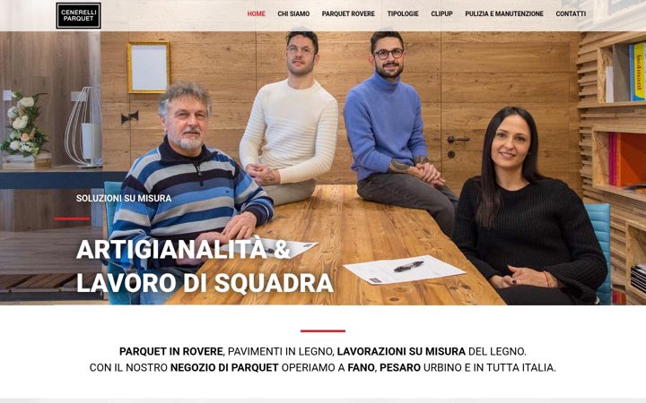 Screenshot of cenerelliparquet.it