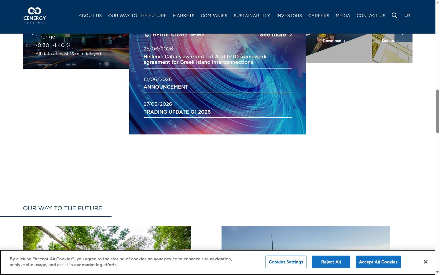 Capture d'écran de la bannière de consentement affichée avant toute interaction