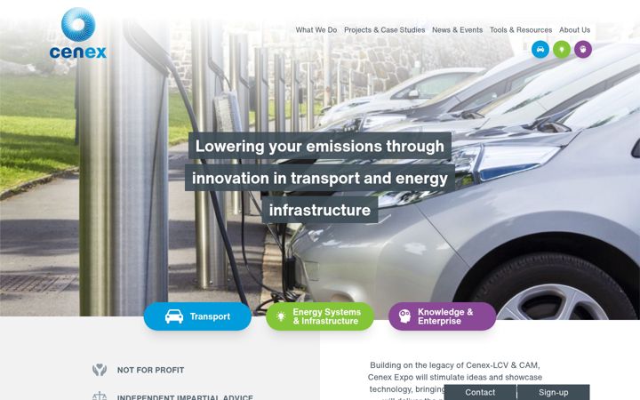 Screenshot of cenex.co.uk