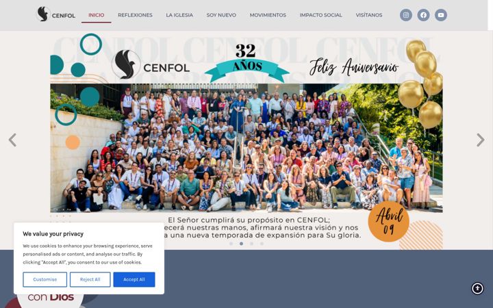 Zrzut ekranu cenfol.org