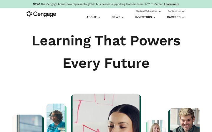 Screenshot of cengagegroup.com