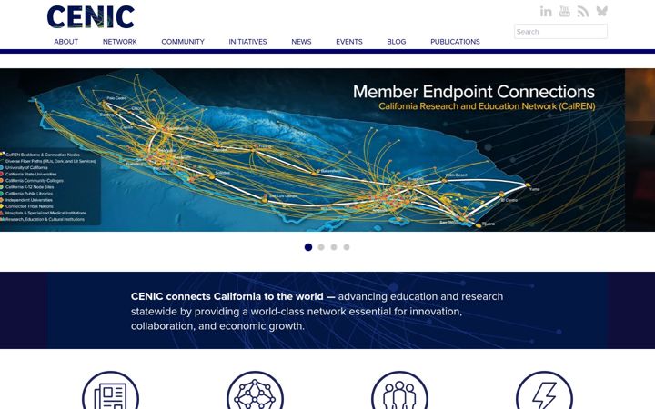 Screenshot of cenic.org