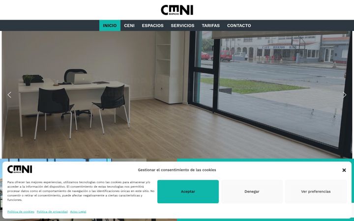 Screenshot of cenicentrodenegocios.com