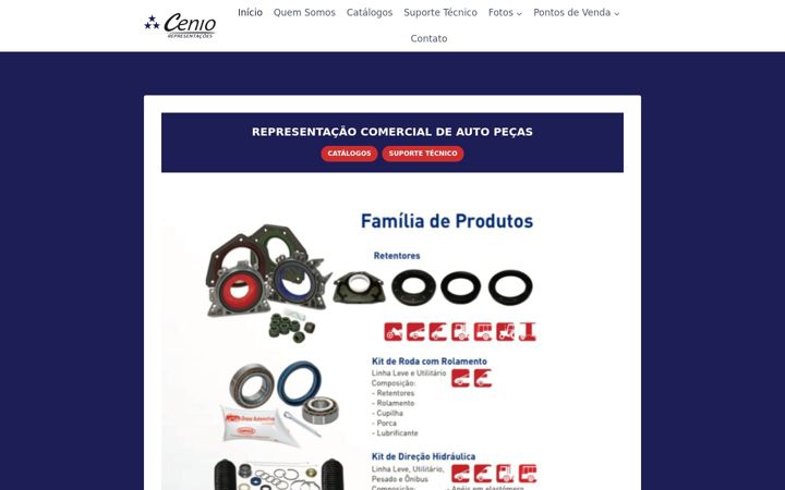 Skärmbild av cenio.com.br