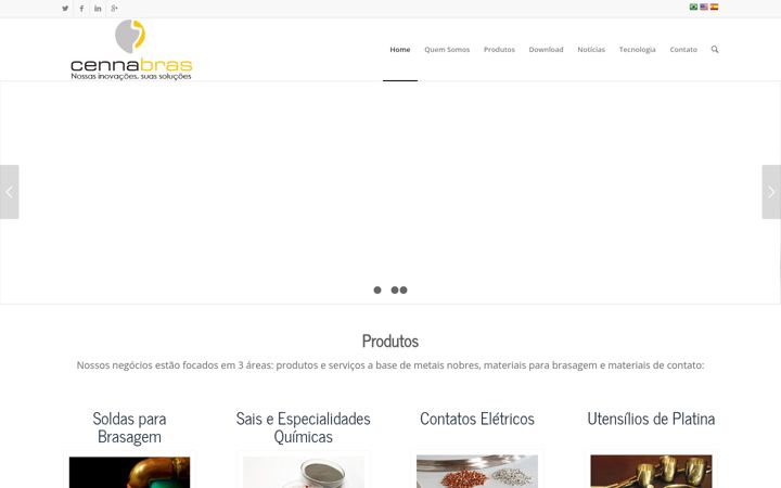 Skärmbild av cennabras.com.br
