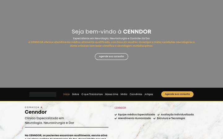 Skärmbild av cenndor.com.br