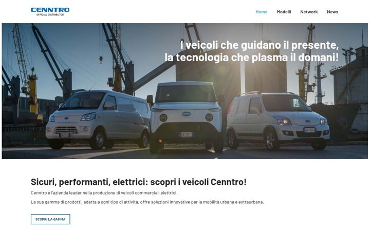 Captură de ecran a cenntro-italia.it