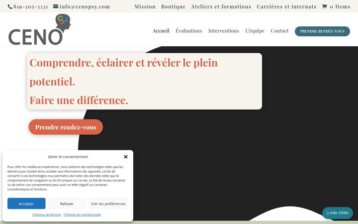 Screenshot of ceno-neuropsychologie.com
