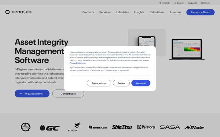 Screenshot of cenosco.com