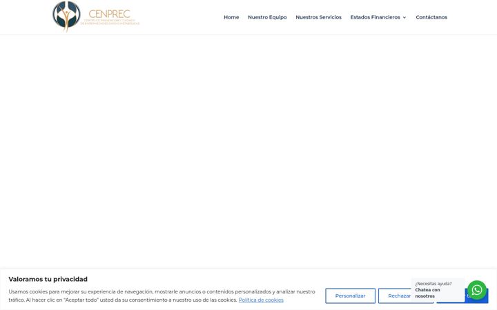 Screenshot of cenprec.com