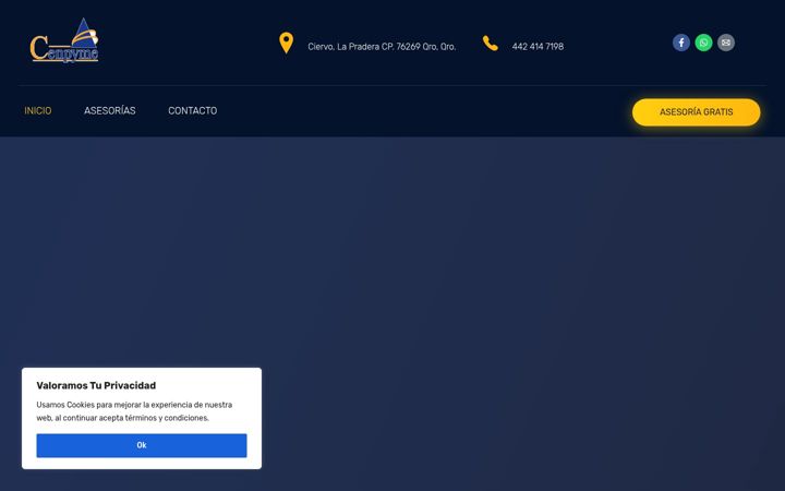 Screenshot of cenpyme.com