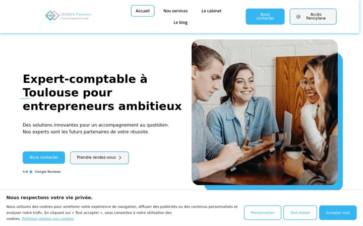 Screenshot of censea-partners.com