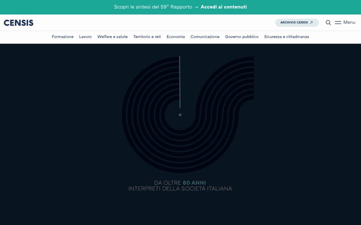 Screenshot of censis.it