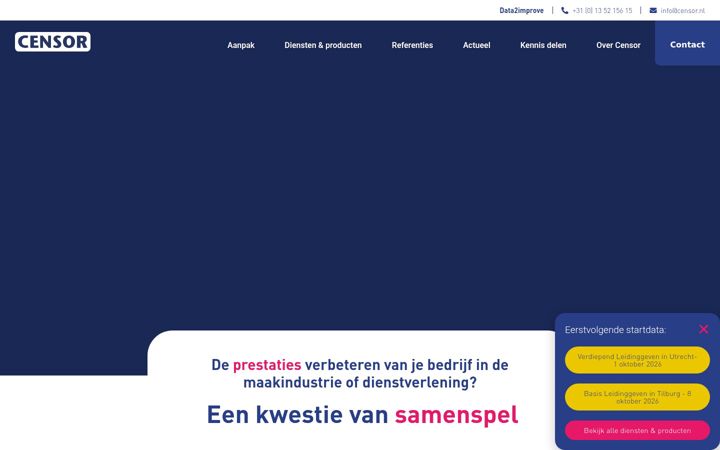 Captură de ecran a censor.nl
