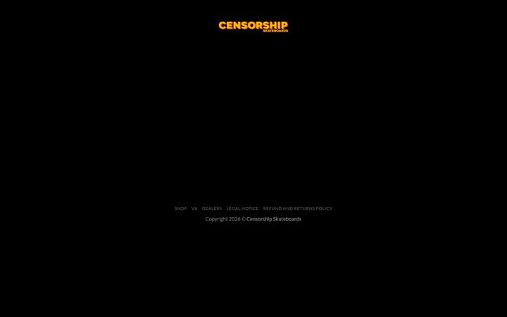 Screenshot of censorshipskateboards.com