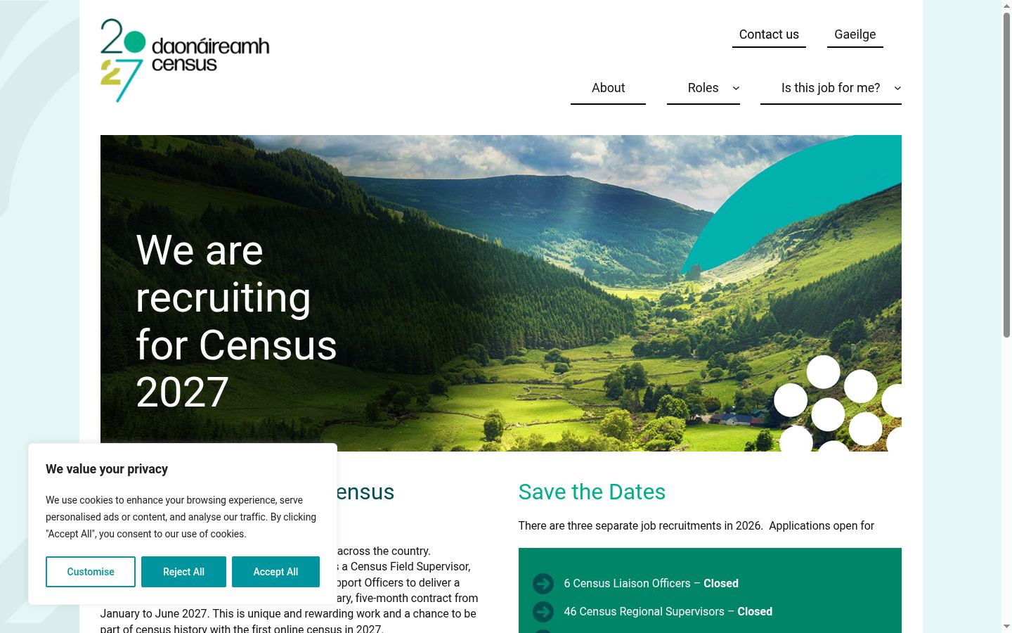 Screenshot tal-banner tal-kunsens muri qabel kwalunkwe interazzjoni