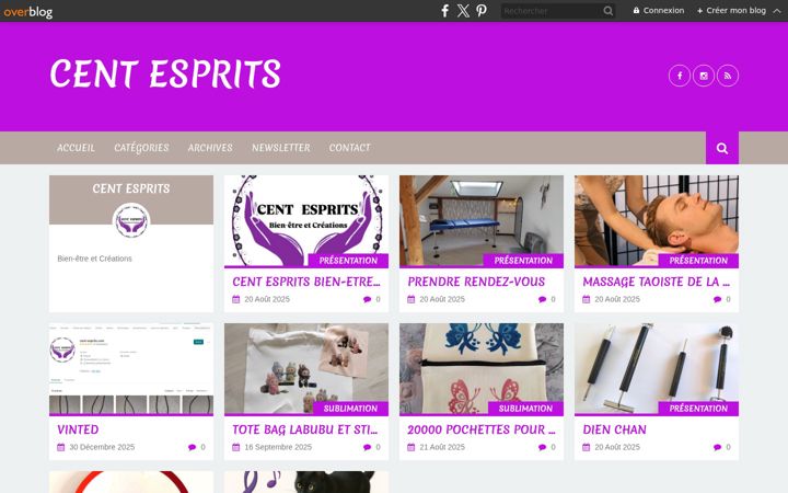 Screenshot of cent-esprits.com