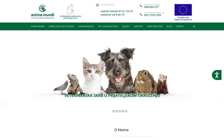 Zrzut ekranu centar-animamundi.org