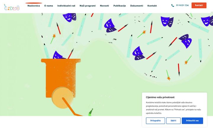 Screenshot of centar-dmo-vg.hr