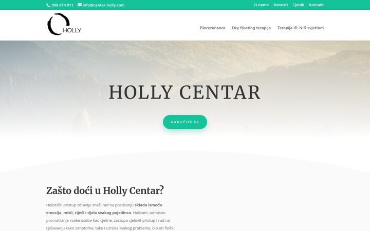 Screenshot of centar-holly.com