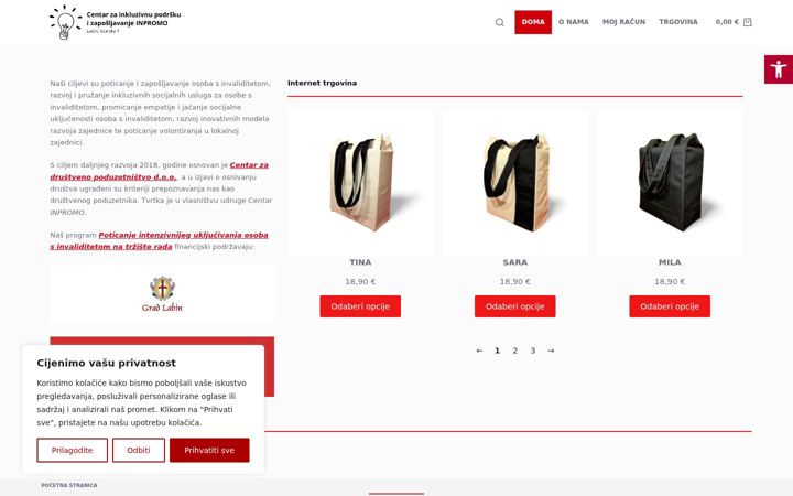 Screenshot of centar-inpromo.hr